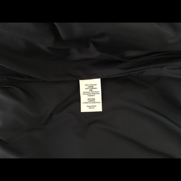 J Crew quilted puffer vest navy blue size large - Picture 6 of 6